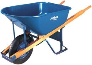 Jackson M6T22 6 Cubic foot Steel Tray Contractor Wheelbarrow