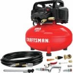 CRAFTSMAN Air Compressor, 6 gallon, Pancake, Oil-Free with 13 Piece Accessory Kit