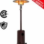 FDW Patio Tall Hammered Finish Garden Outdoor Heater Propane
