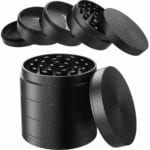 iRainy [5 Piece] Spice Herb Grinder with Pollen Catcher