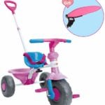 ChromeWheels Kids’ Tricycle, with Canopy and Pushing Handle