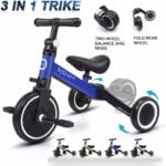 XJD 3 in 1 Kids Tricycles for 1-3 Years Old