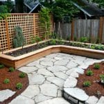 L-shaped garden