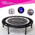 Maximus Life Bounce & Burn Foldable Indoor Mini Trampoline Rebounder