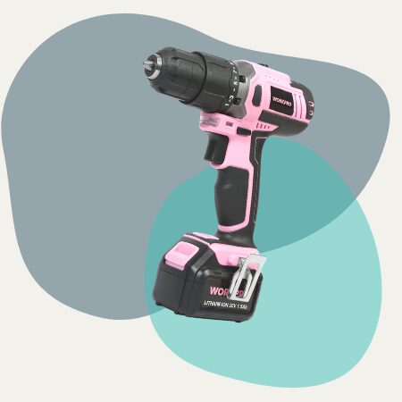 WORKPRO Pink Cordless Drill Driver Set