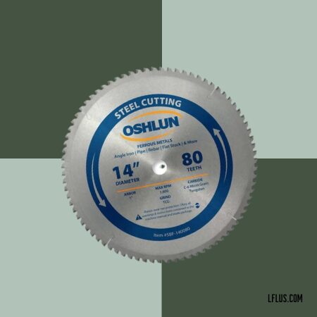 Oshlun SBF-140080 14-Inch 80 Tooth TCG Saw Blade