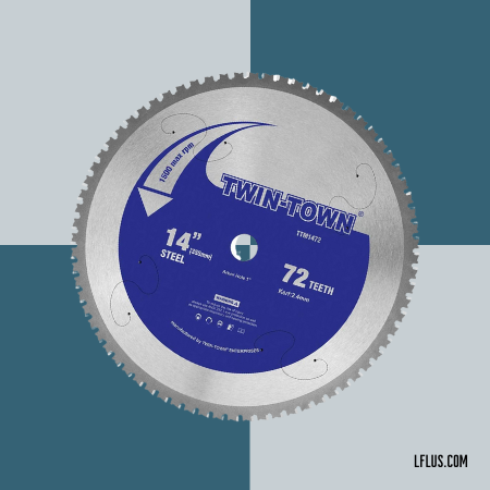 TWIN-TOWN 14-Inch 72 Teeth Dry Cut Steel and Ferrous Metal Saw Blade