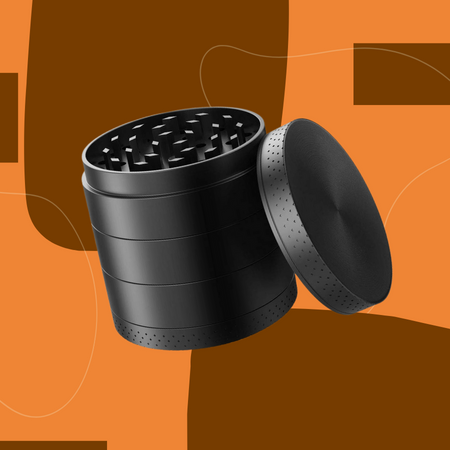 iRainy [5 Piece] Spice Herb Grinder with Pollen Catcher