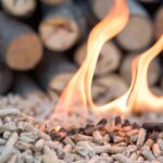 clean-burning wood pellets