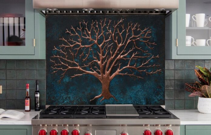 stamp in backsplash