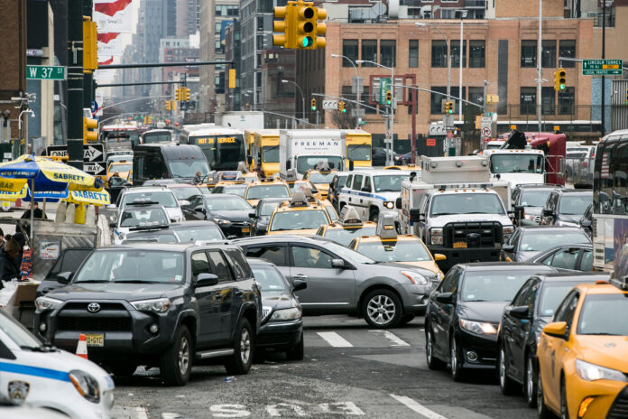 traffic jam in New York City